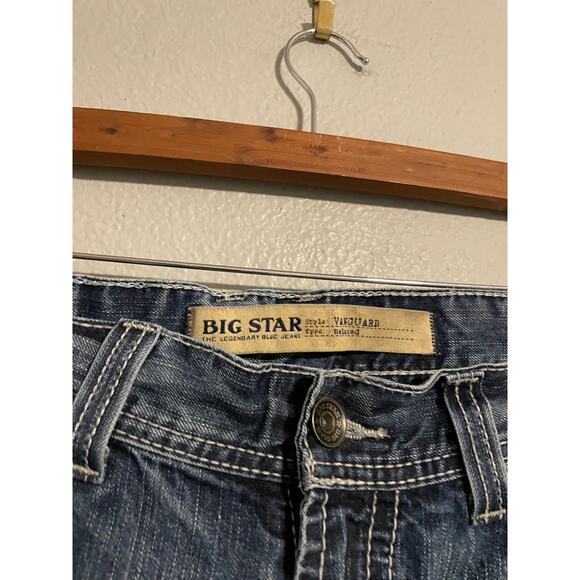 Big Star Mens Vanguard Bootcut Jeans Size 36R Relaxed Fit Medium Wash Y2K - Picture 2 of 10